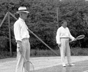 1931 Kungen (Gustaf V) och minister Boström